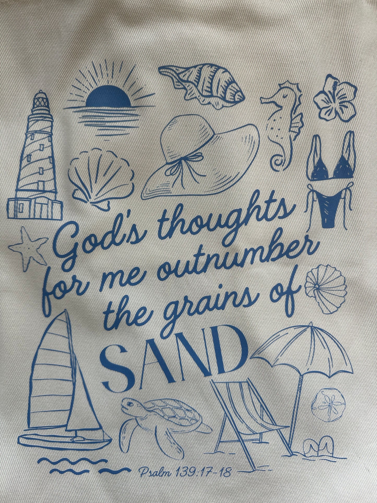 Bible Beach Tote Bag