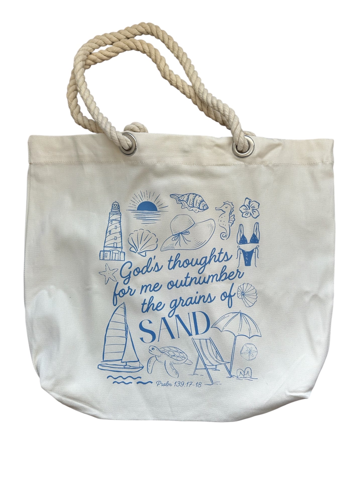 Bible Beach Tote Bag