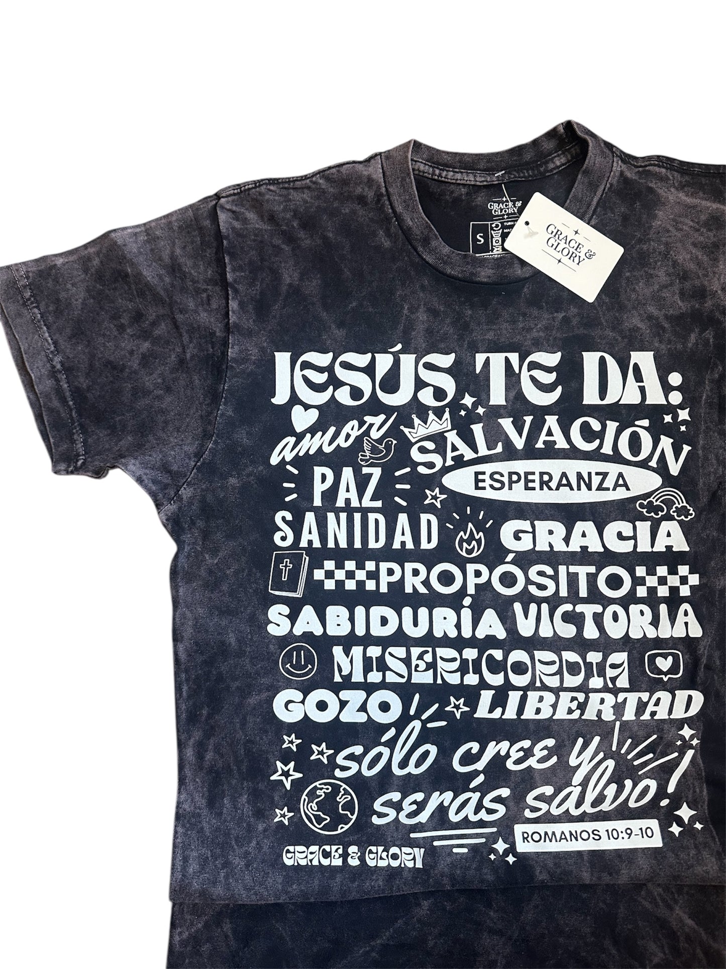 Jesús Te Da – Mineral Wash Retro Tee