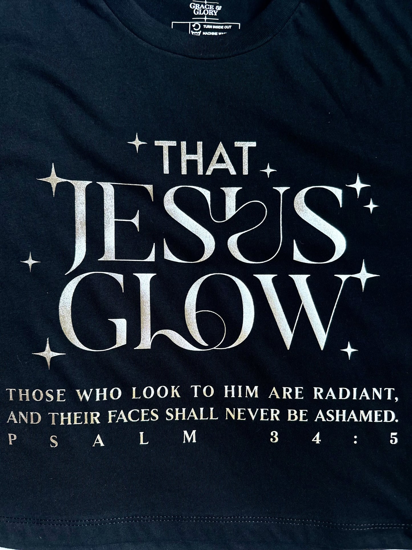 Jesus Glow Cropped Tee
