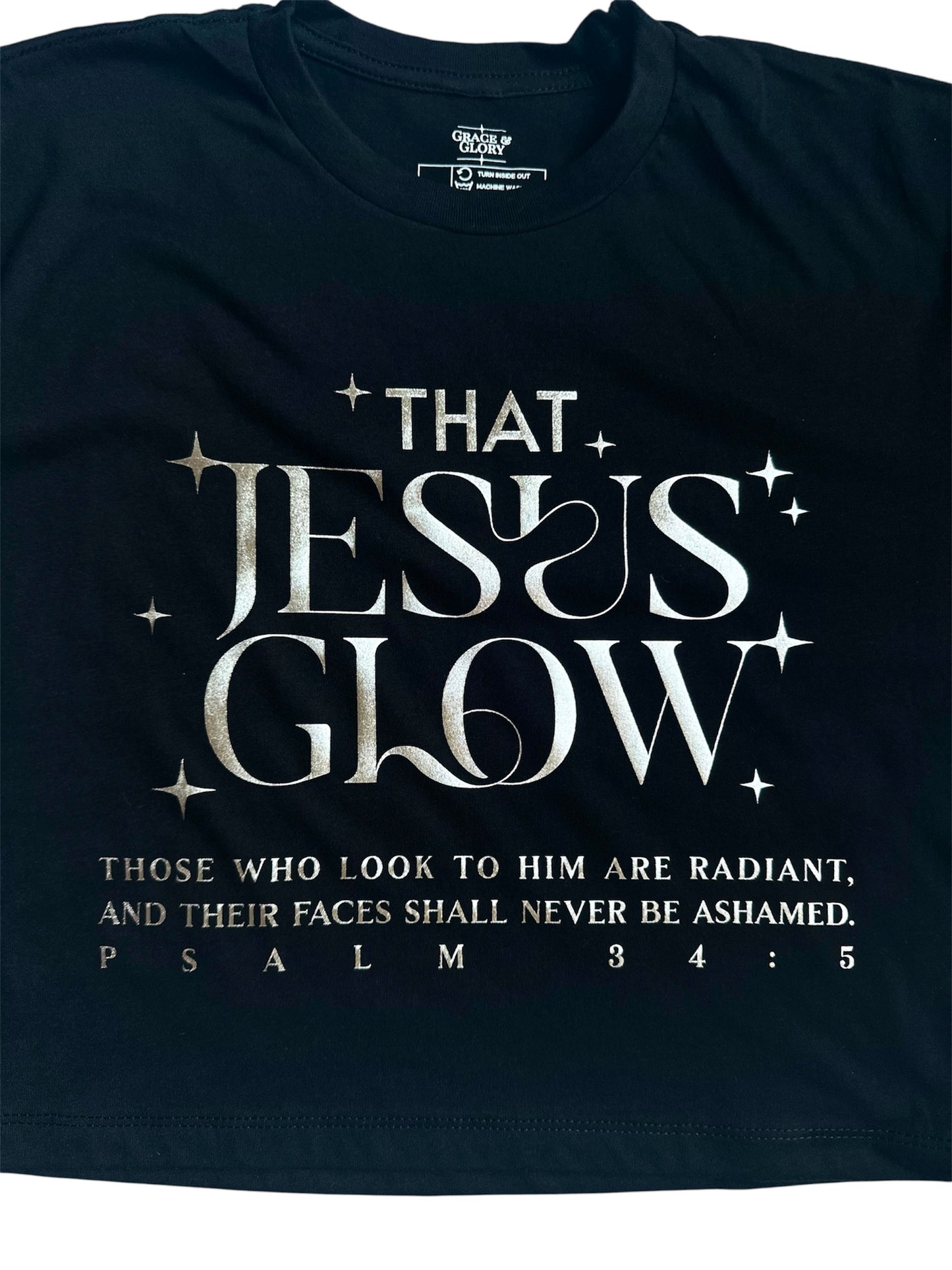 Jesus Glow Cropped Tee