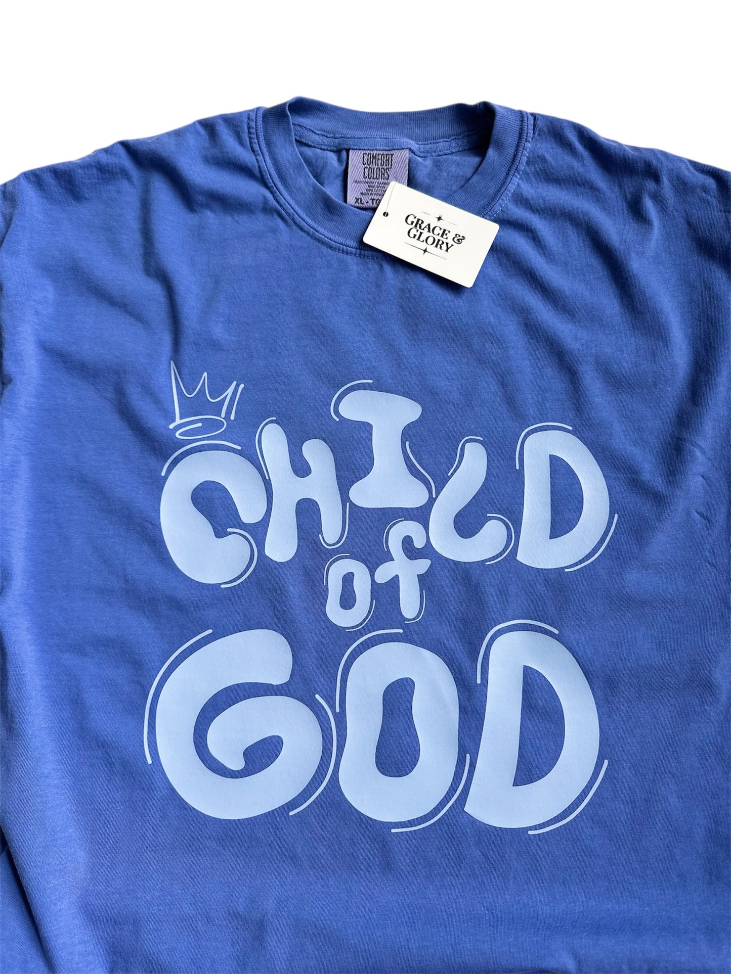 Child of God Periwinkle Tee