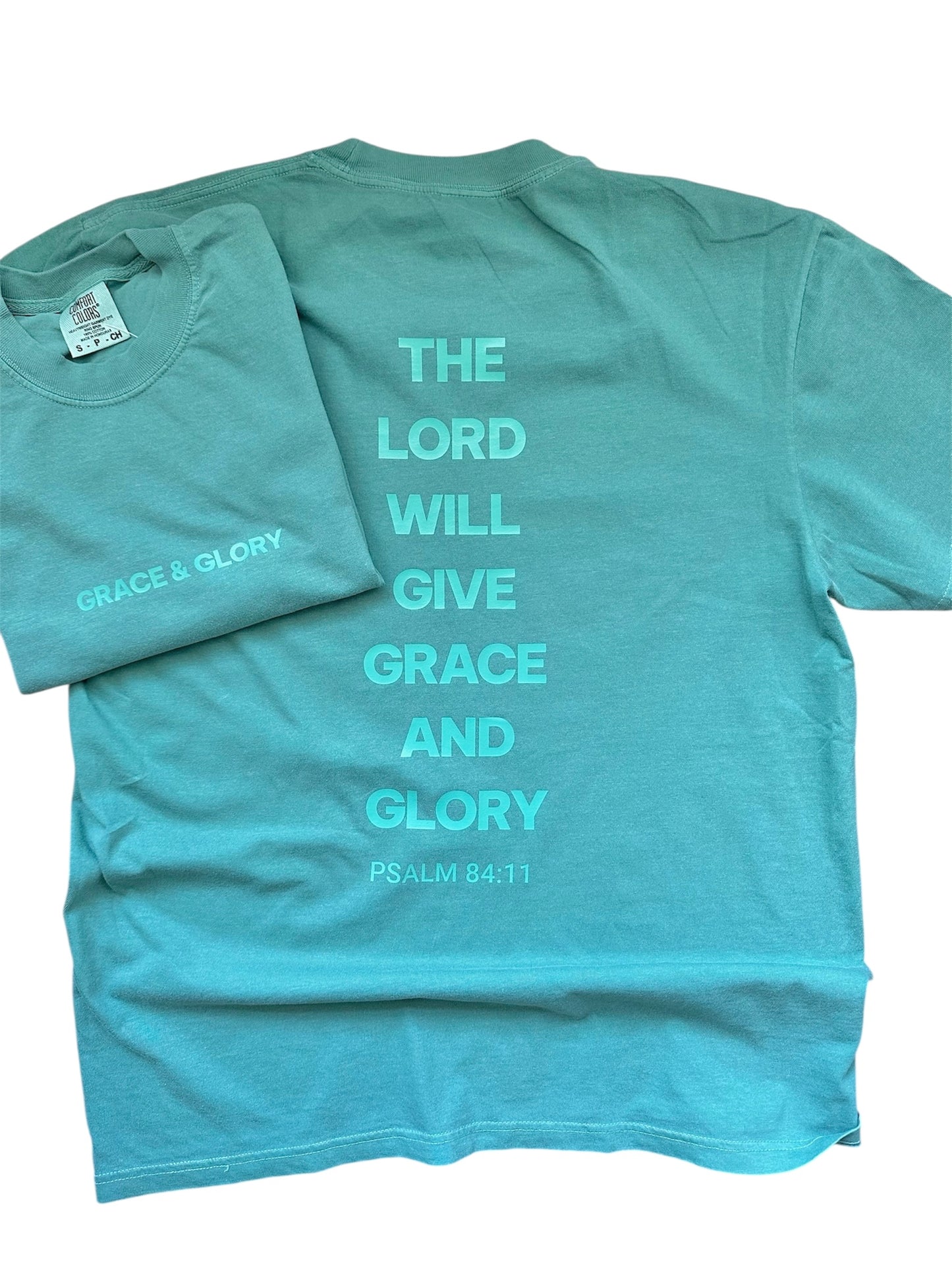 Grace & Glory Minimal Christian Tee Comfort Colors® Faith-Based T-Shirt