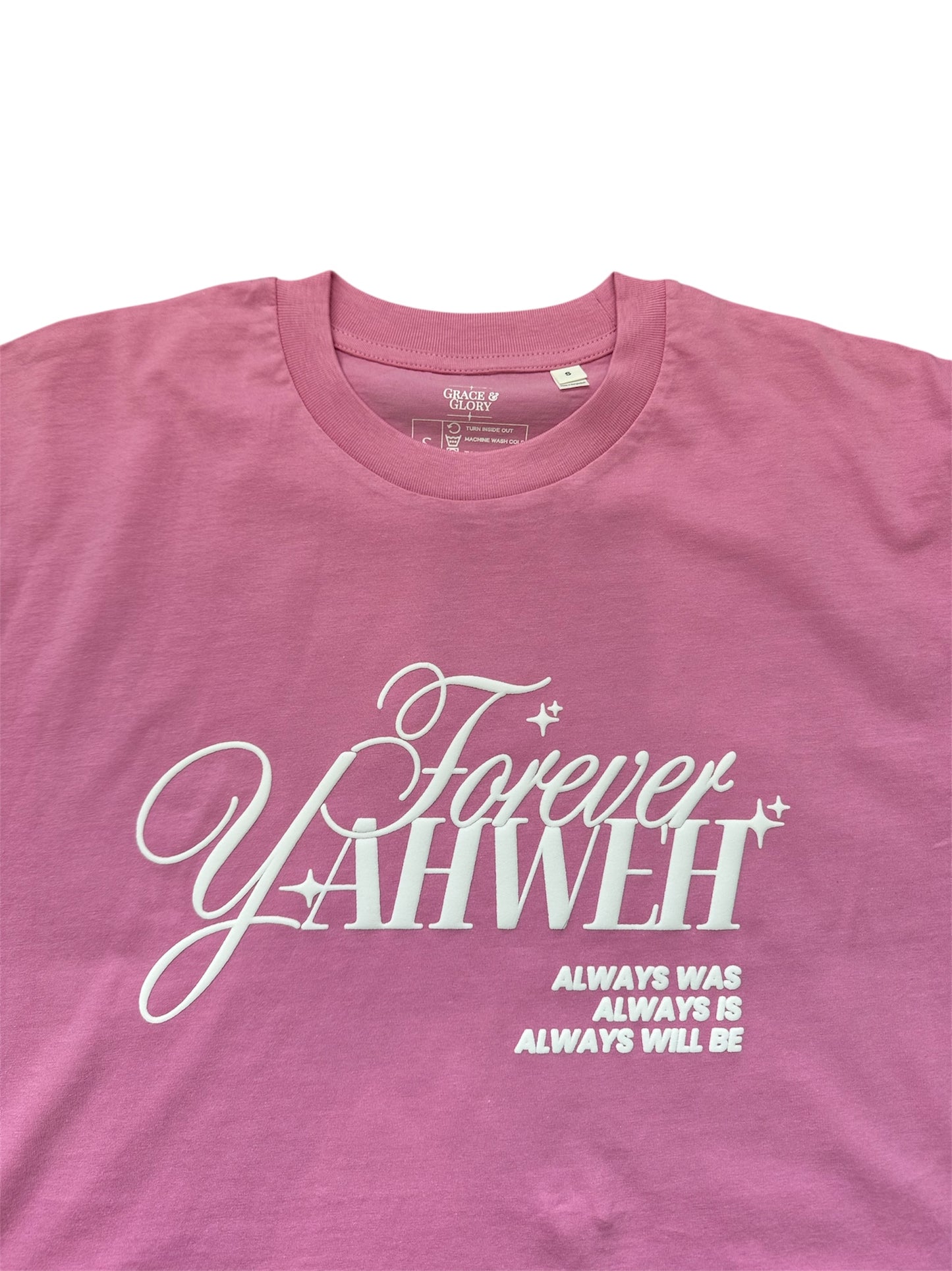 Forever Yahweh Tee – Puffy Print Cropped Boxy Tee