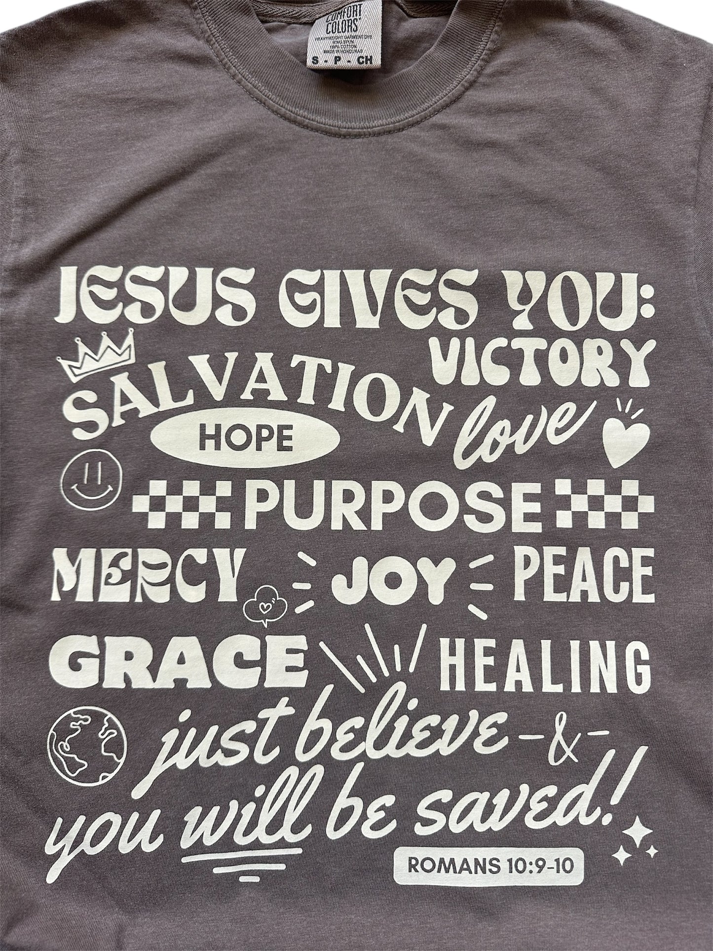 Jesus Gives Tee – Espresso Comfort Colors®