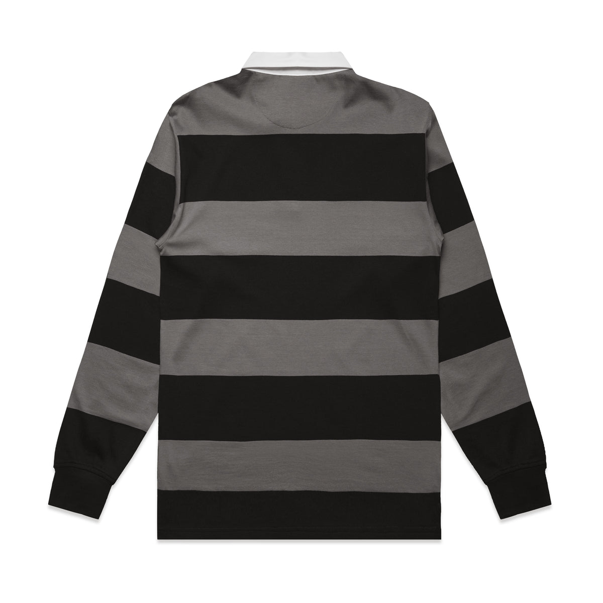 Unisex Black & Gray Rugby Polo | Grace & Glory Fall Edit