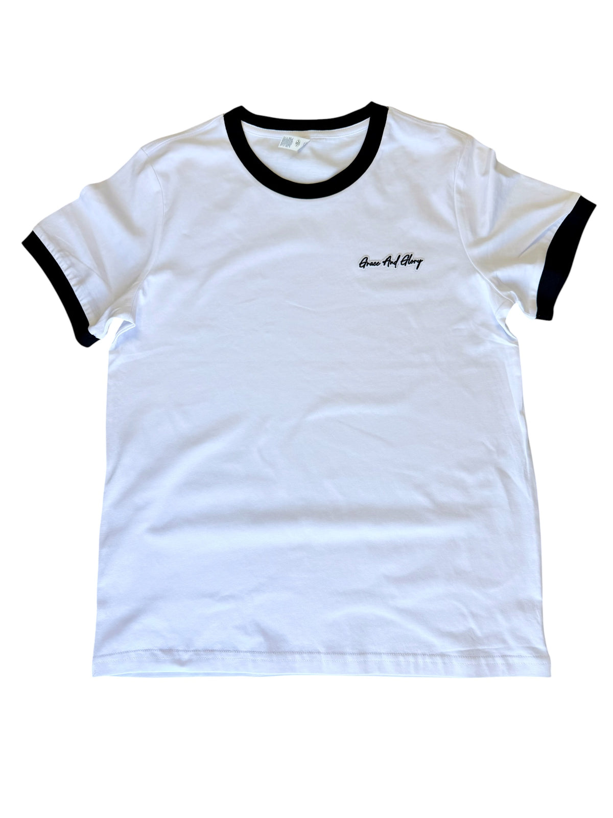 Women’s White Ringer Tee | Grace & Glory Fall Edit