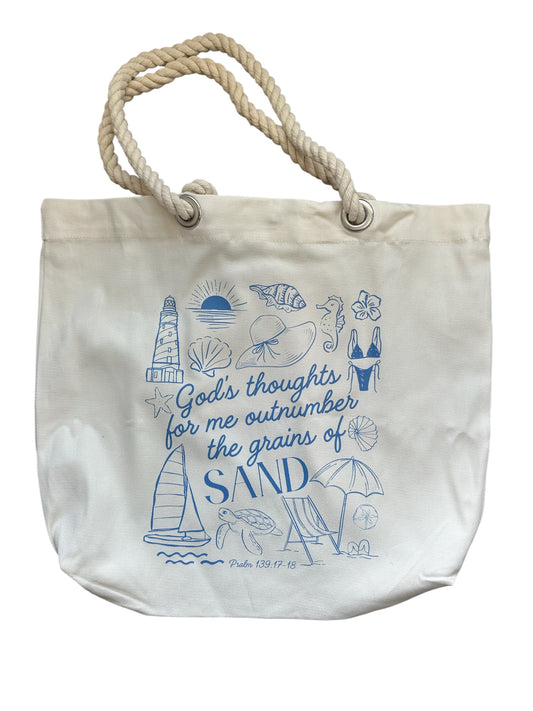 Bible Beach Tote Bag