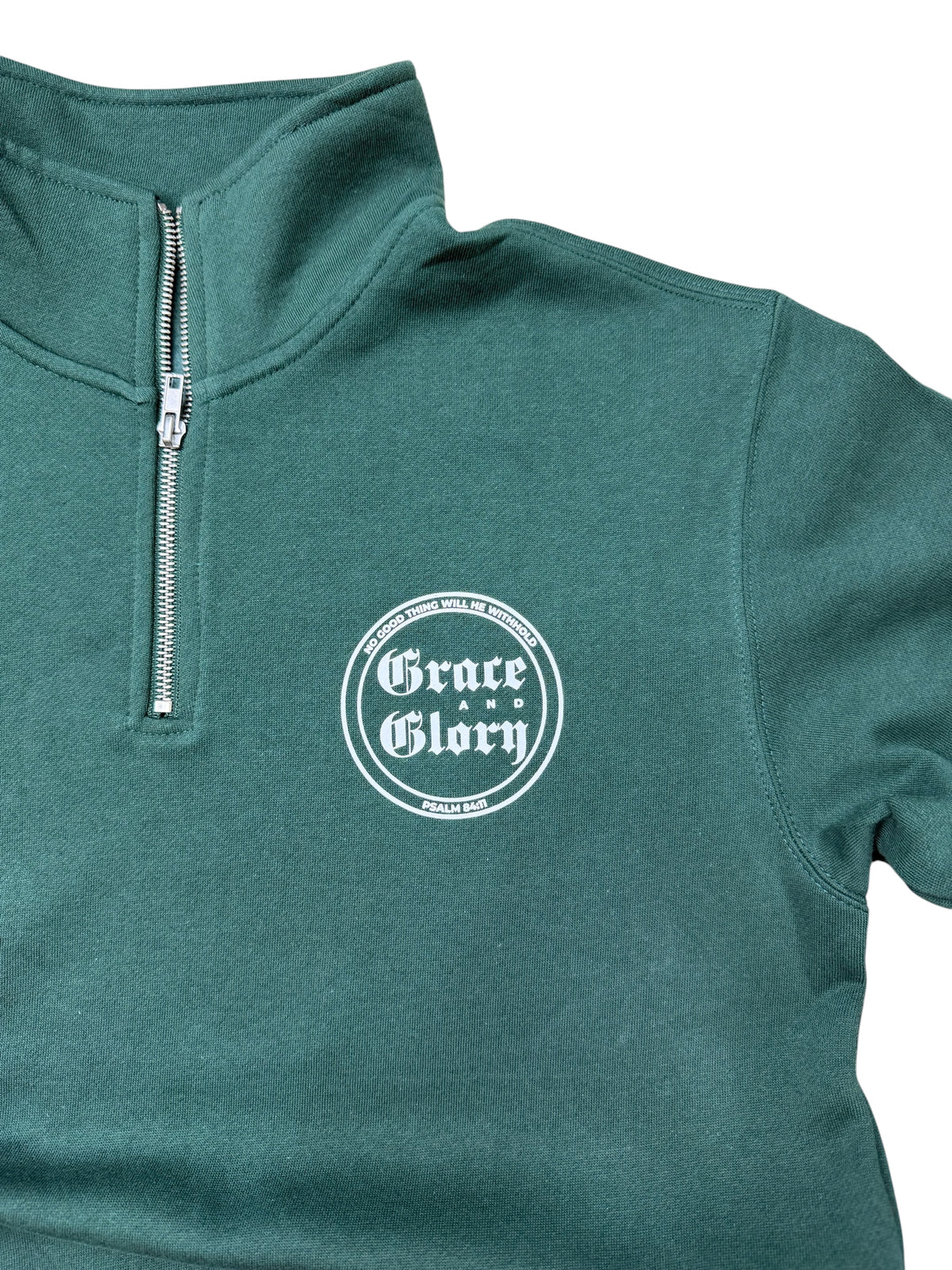 Saints Club Quarter Zip | Forest Green | Grace & Glory