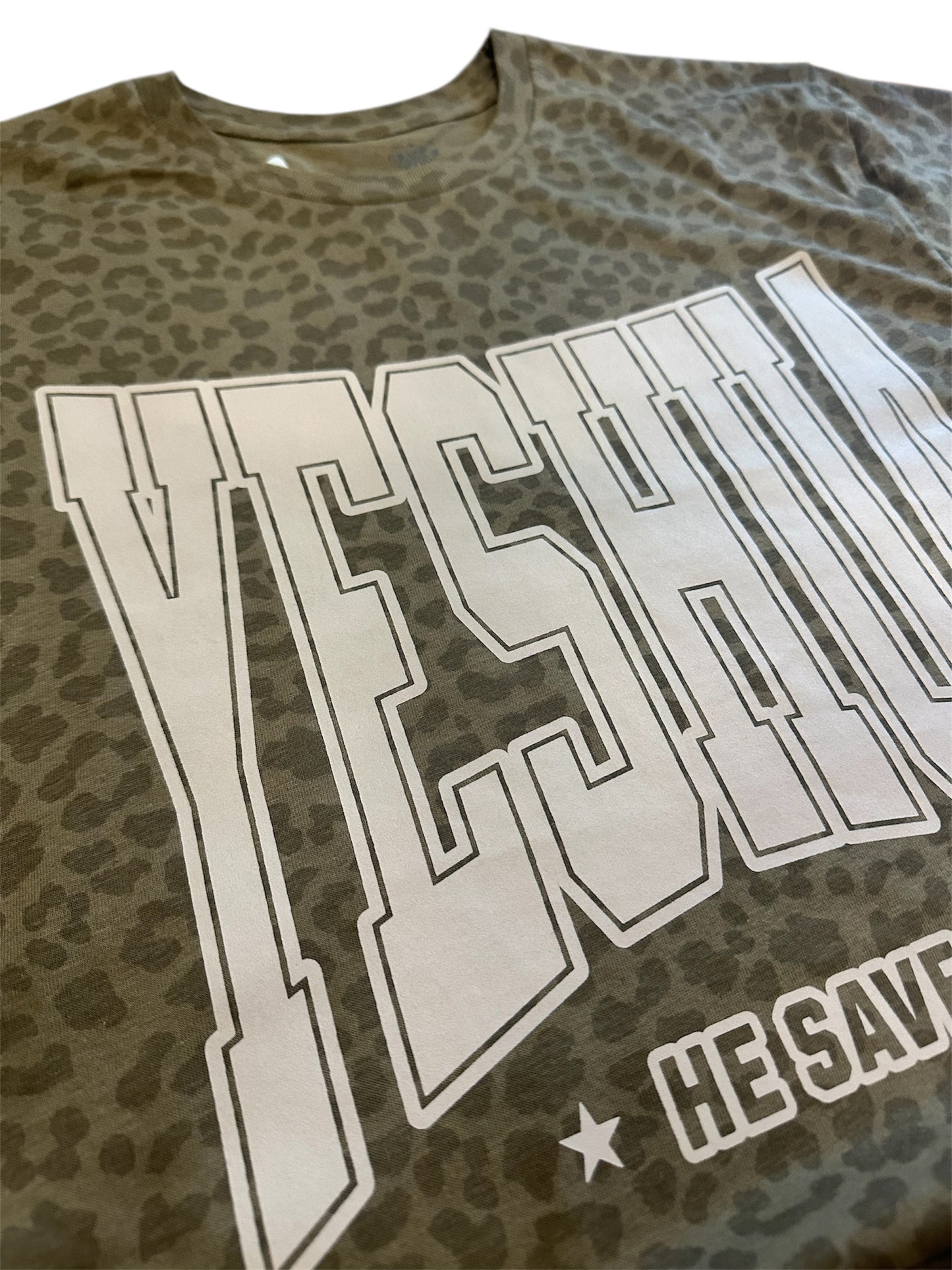 Yeshua Leopard Print Tee