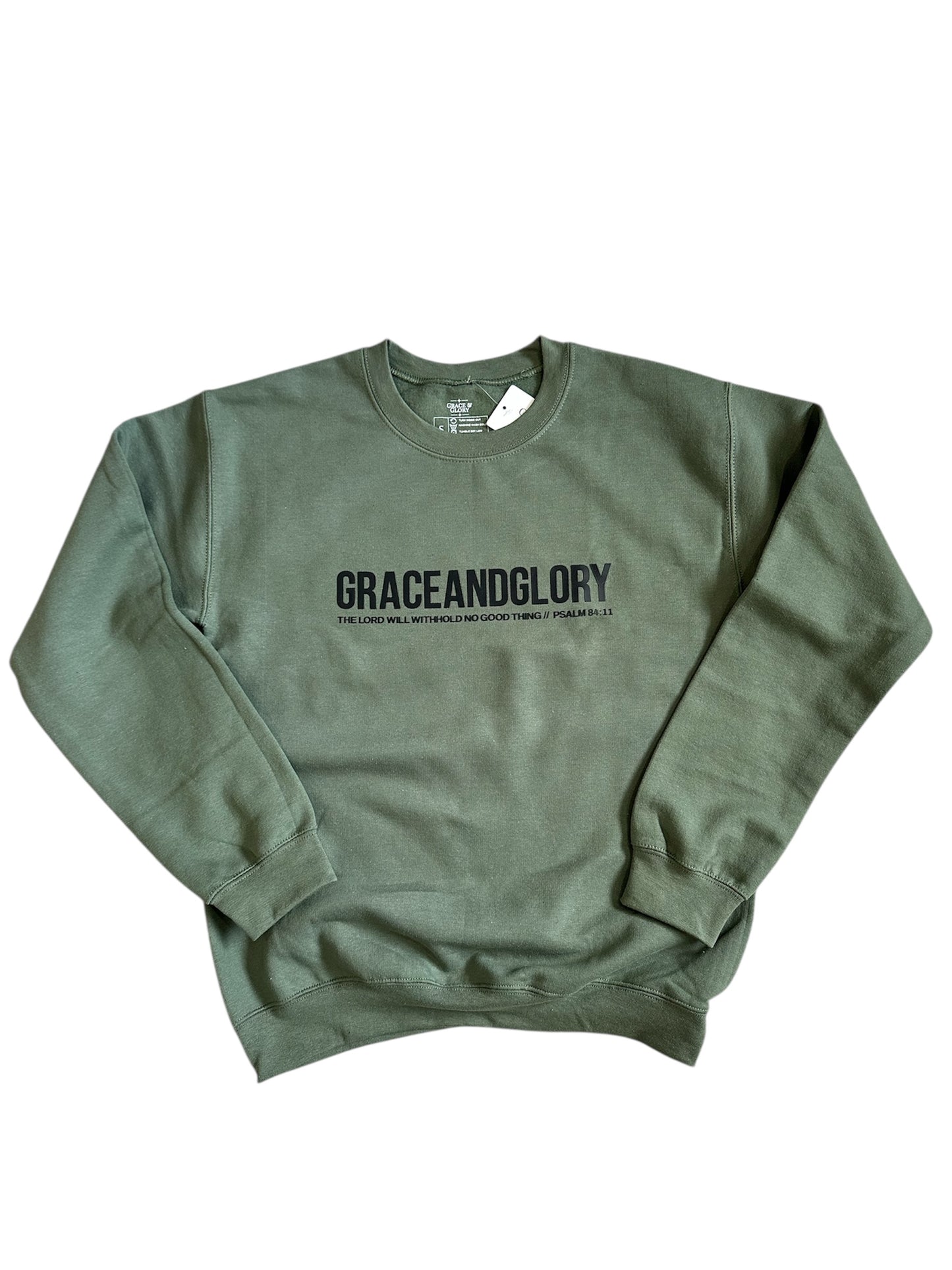3D Faith Heavyweight Crewneck Sweatshirt – Military Green
