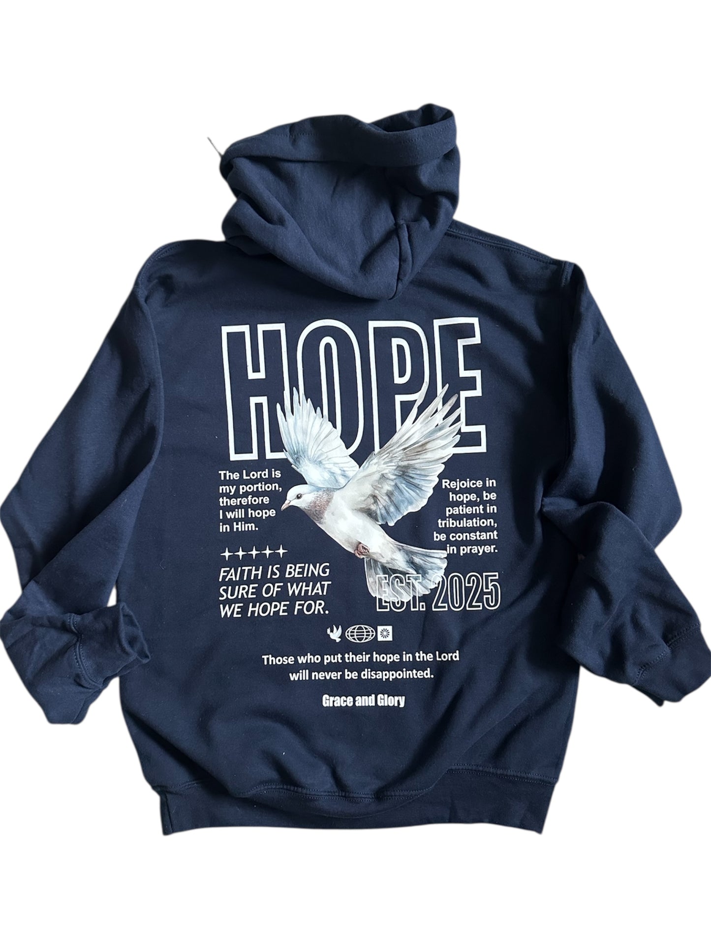 Hope Hoodie in Navy | Christian Hoodie