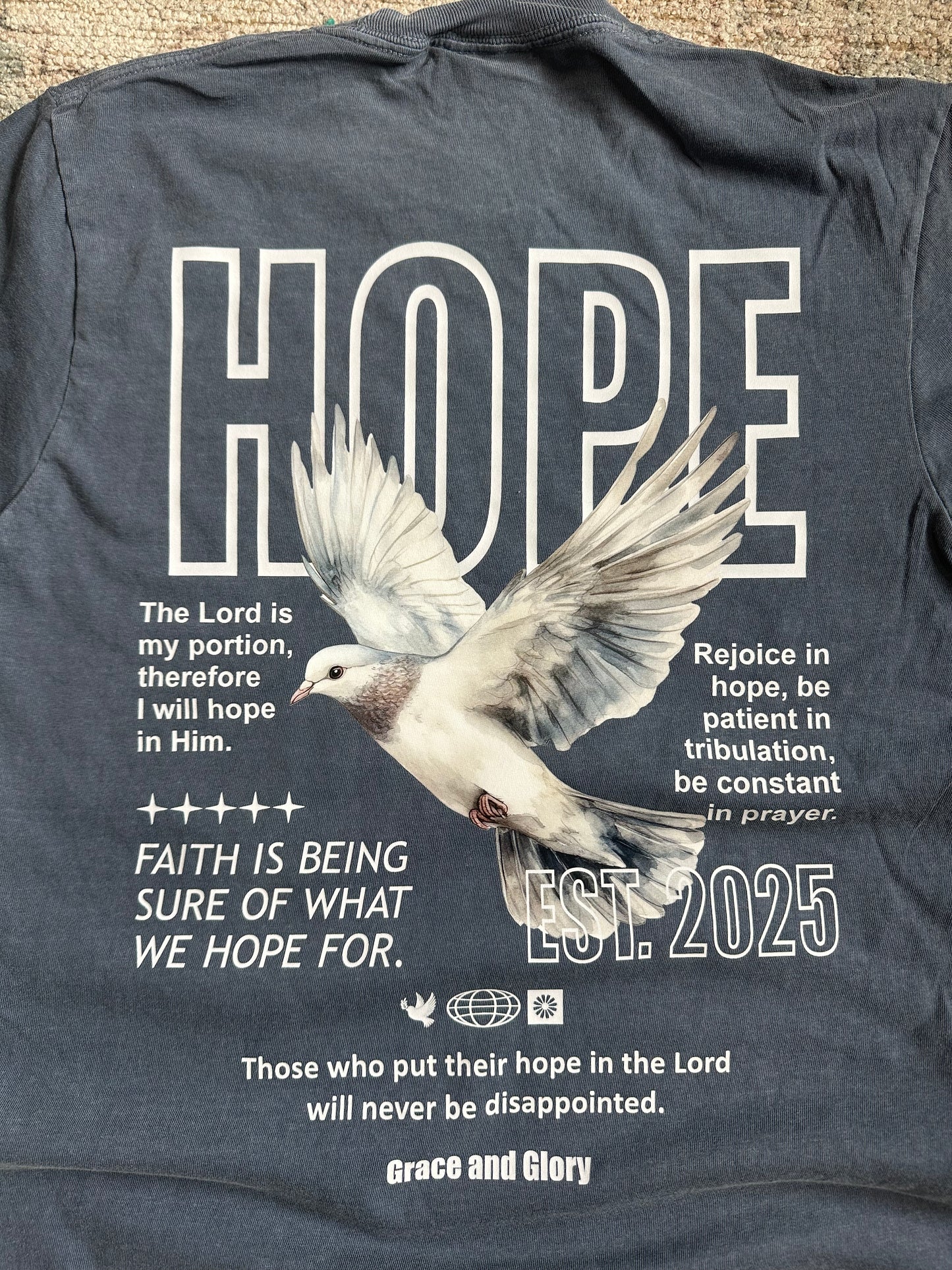 Hope Tee – Denim Comfort Colors