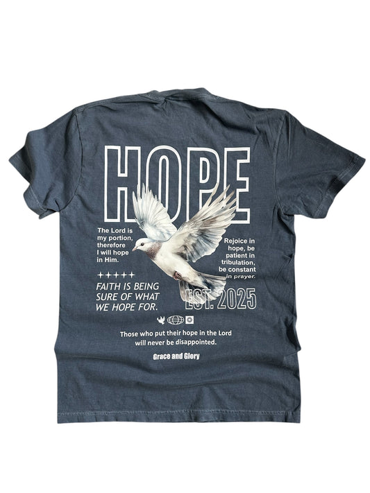 Hope Tee – Denim Comfort Colors