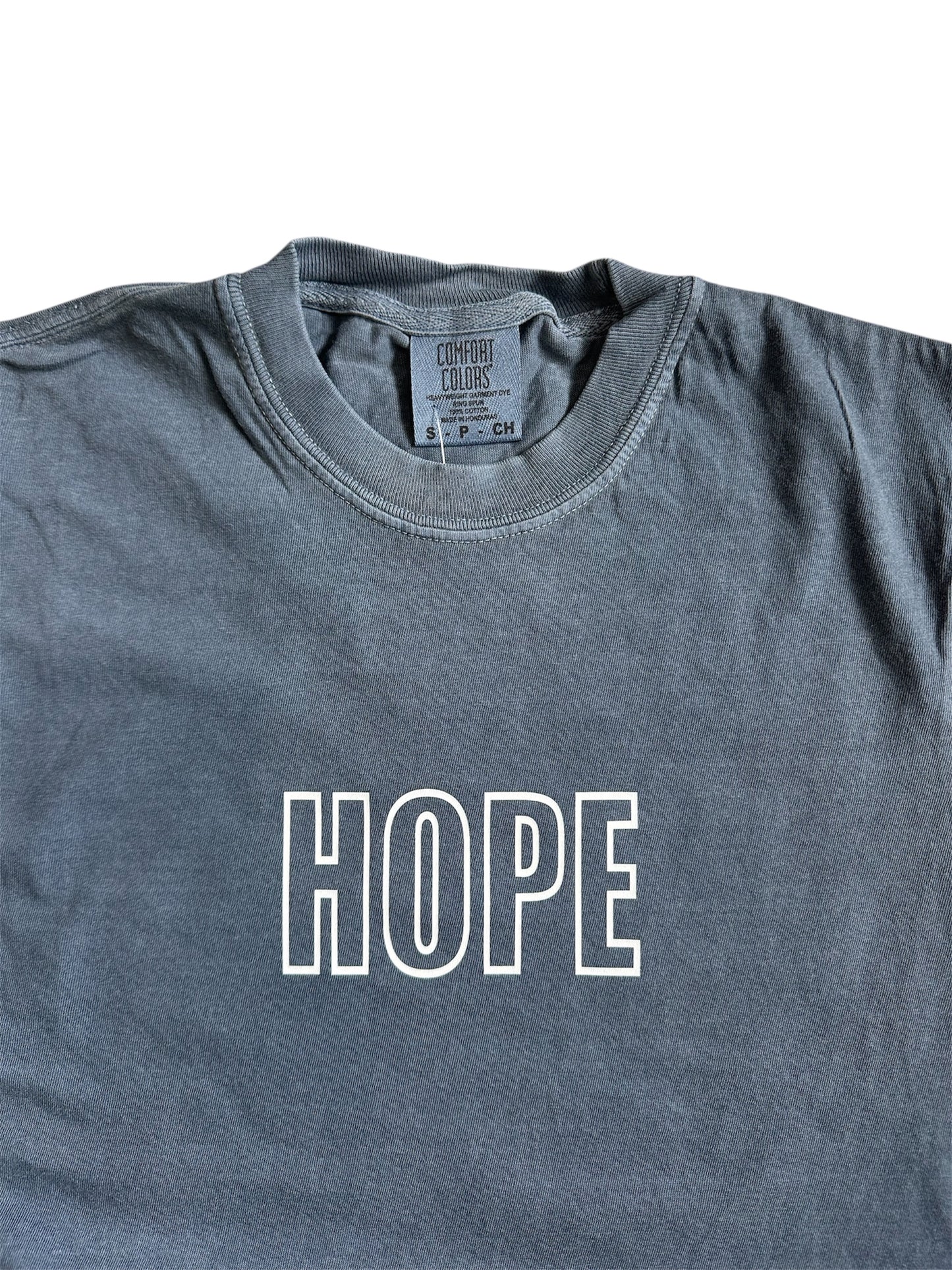 Hope Tee – Denim Comfort Colors
