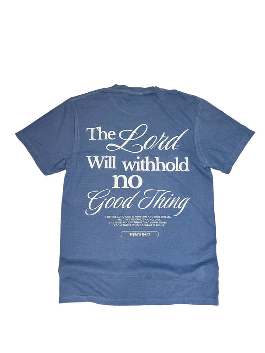 Psalm 84 Tee - Blue Jean
