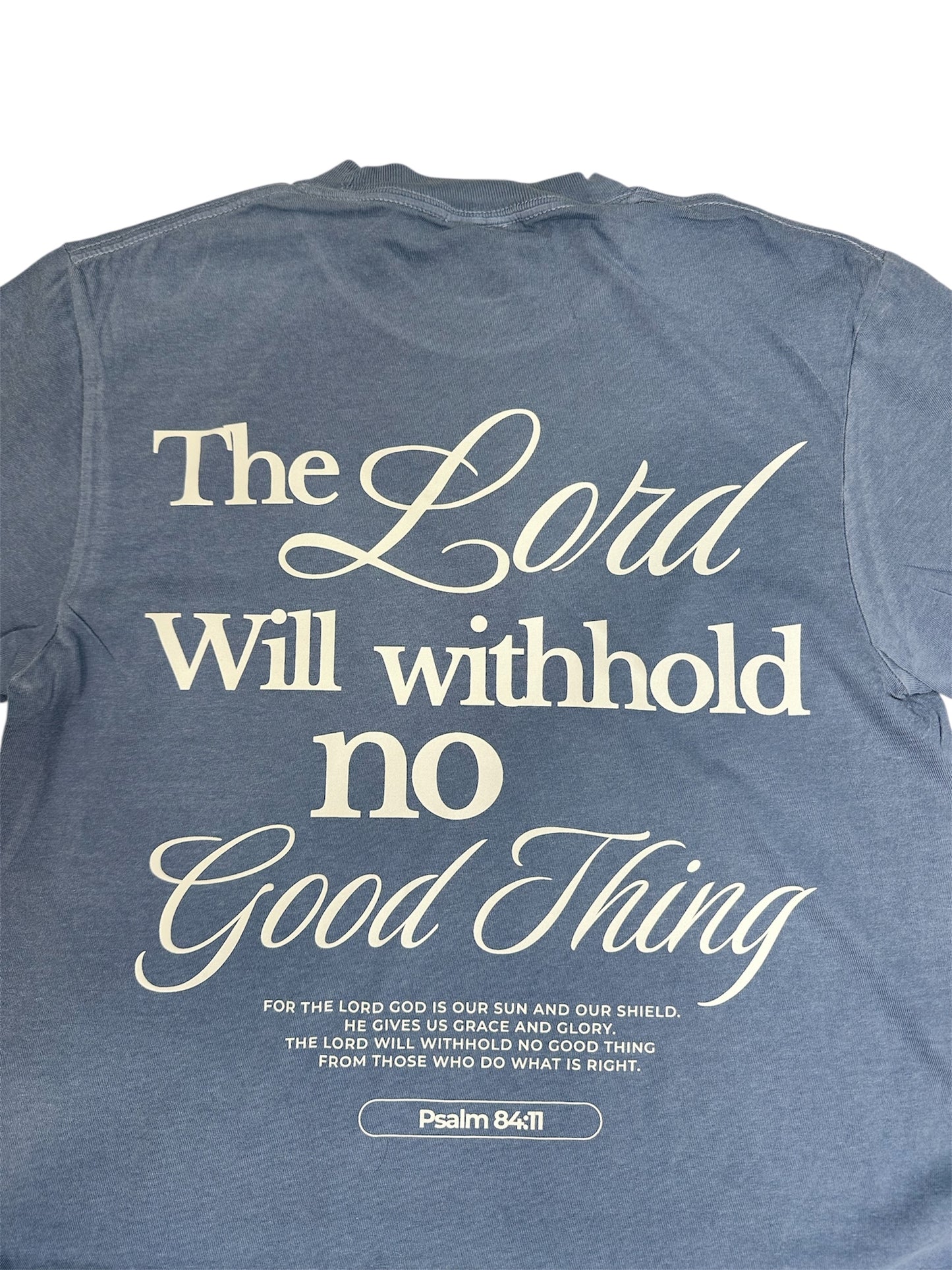 Psalm 84 Tee - Blue Jean