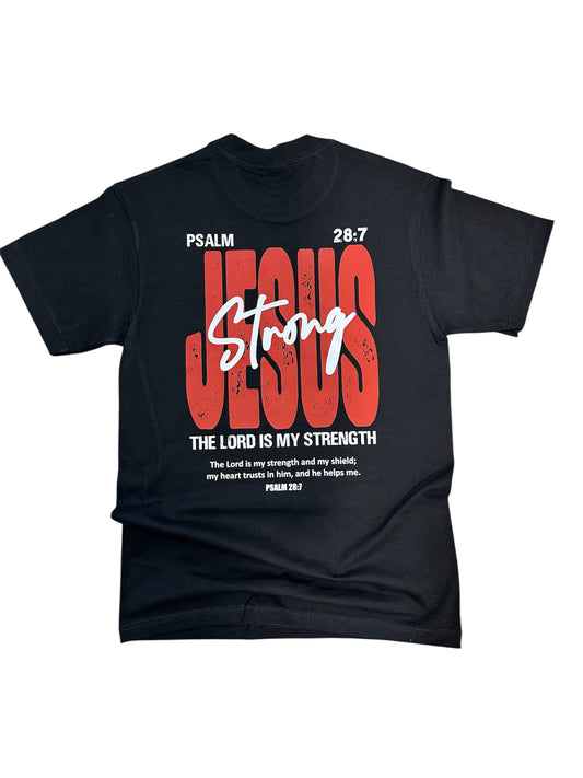 Jesus Strong - Black tee