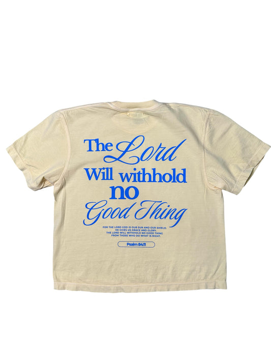 Psalm 84:11 Butter Cropped Tee