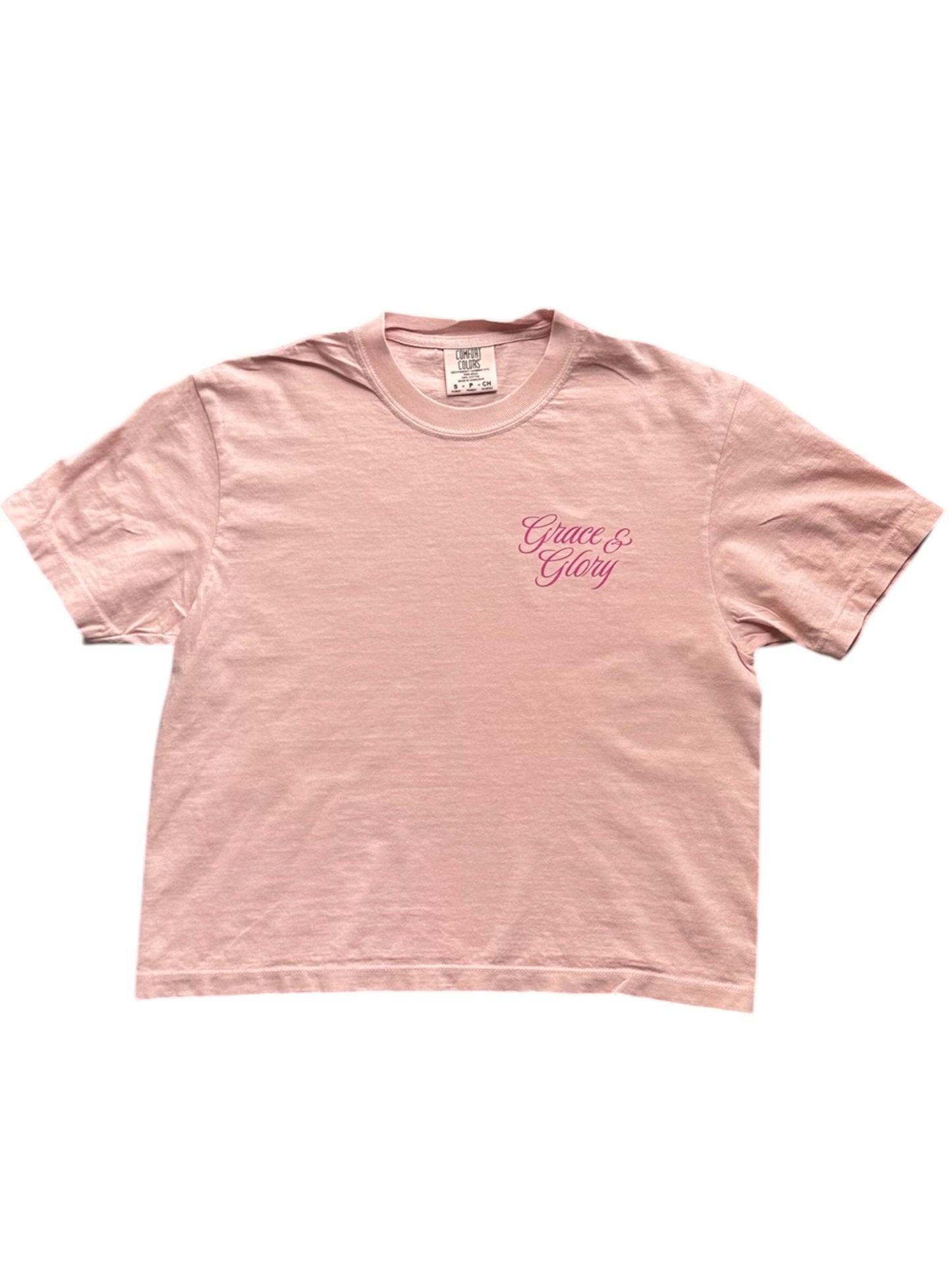 Psalm 84 Peach Cropped Tee