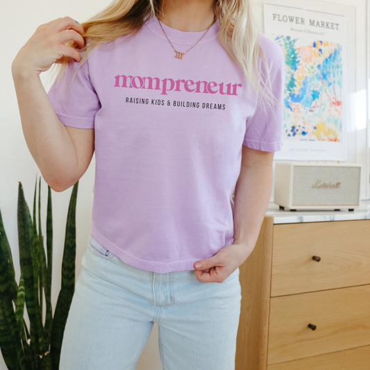 Mompreneur Tee – Orchid Comfort Colors