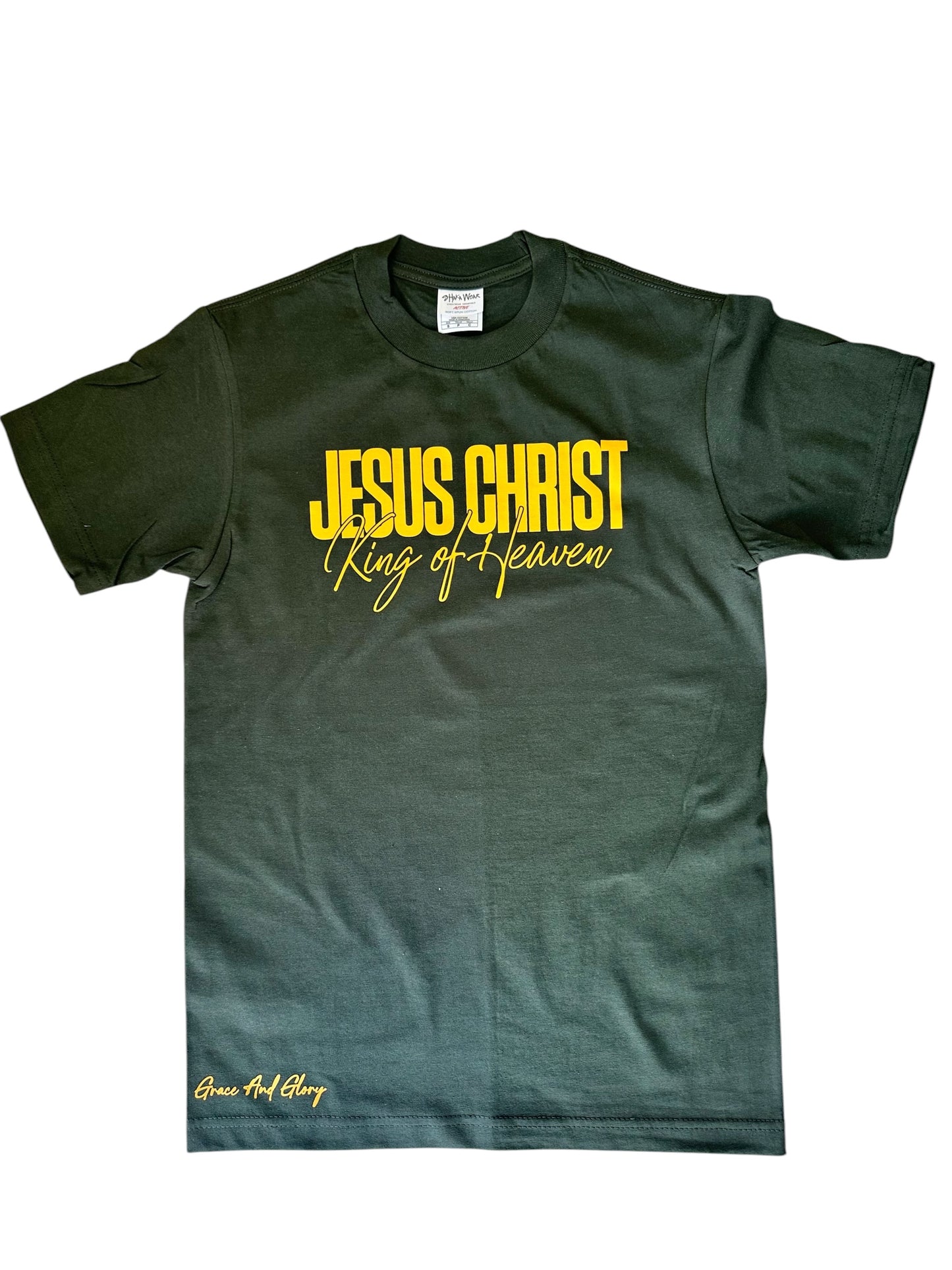 King of Heaven | Hunter Green Shaka Wear Tee