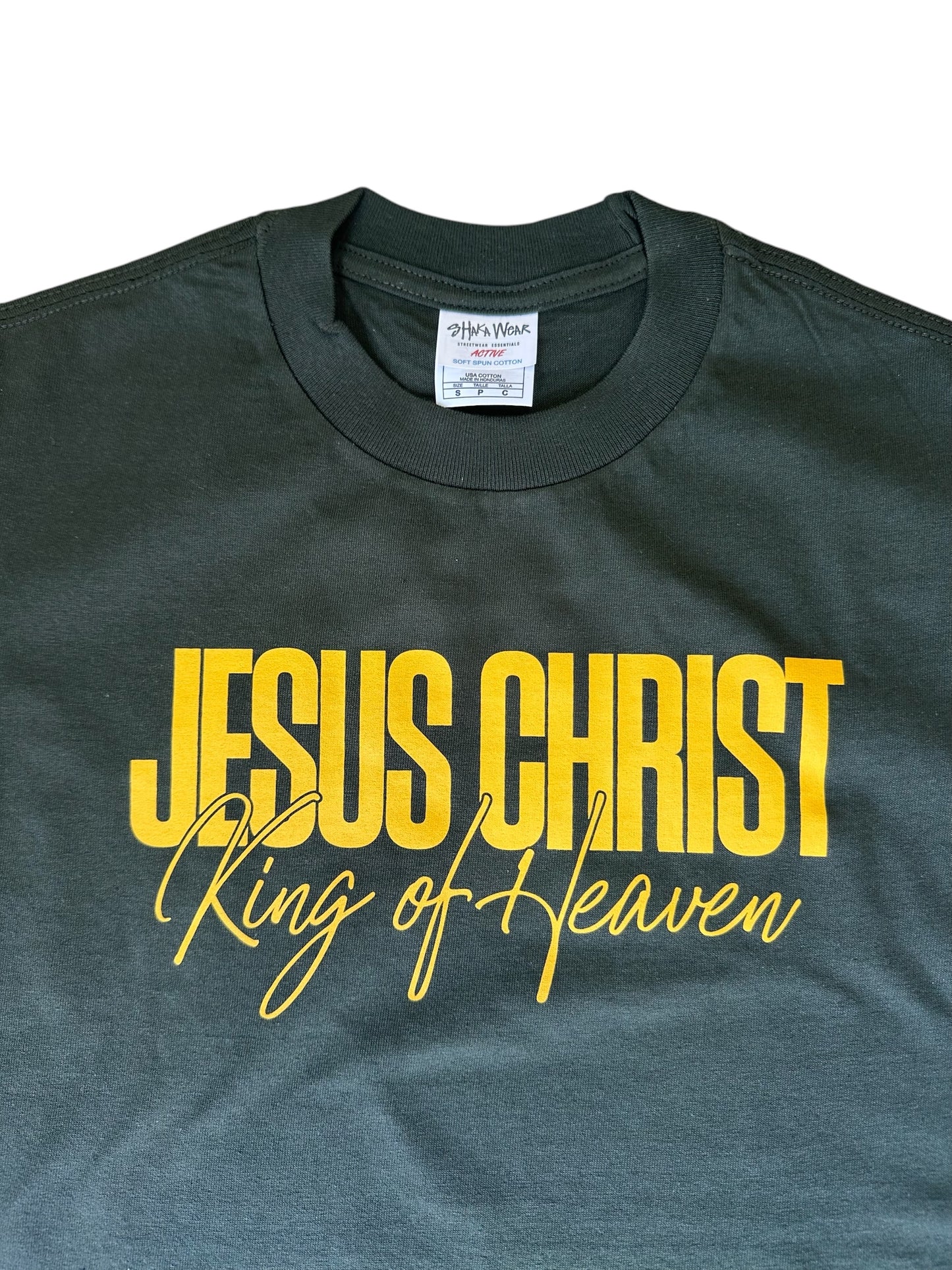 King of Heaven | Hunter Green Shaka Wear Tee