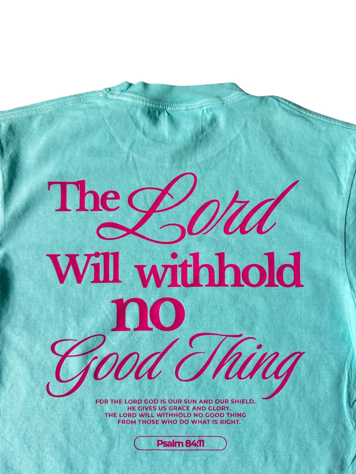 Psalm 84 Mint Cropped Tee