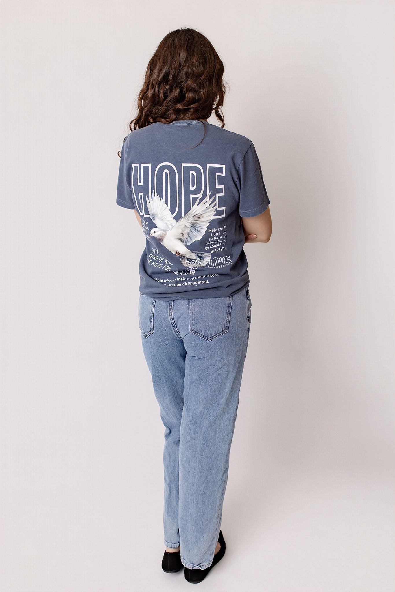 Hope Tee – Denim Comfort Colors