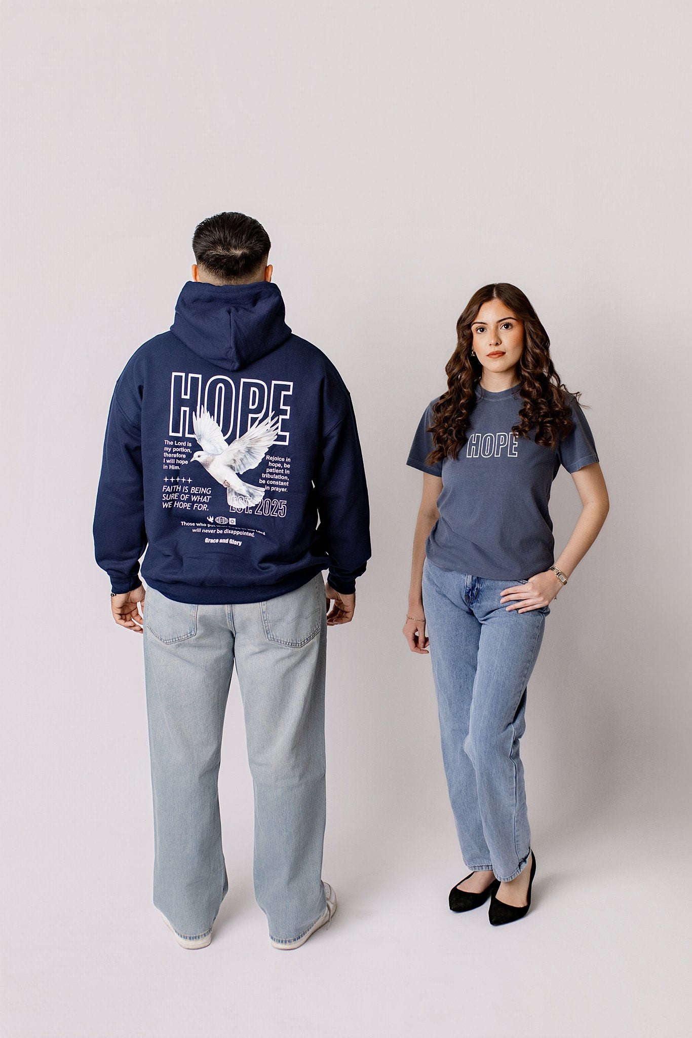 Hope Tee – Denim Comfort Colors
