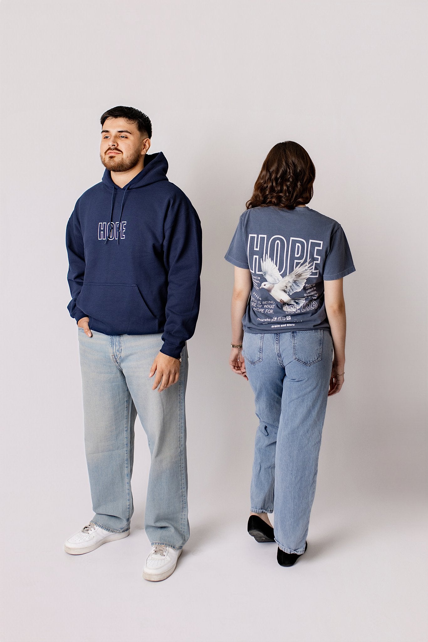 Hope Tee – Denim Comfort Colors